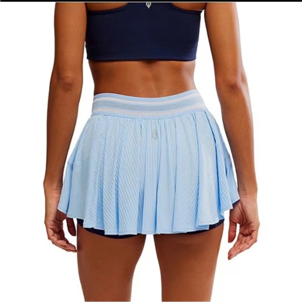 FP Movement Free People Sultry Skort High Dive Blue Medium NWT - Picture 2 of 12